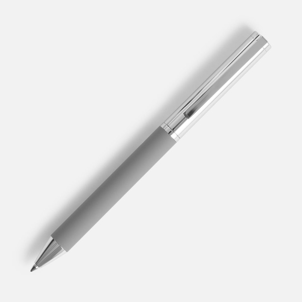 Ручка шариковая Eyeshot Soft Touch, серая, 13,5х1 см