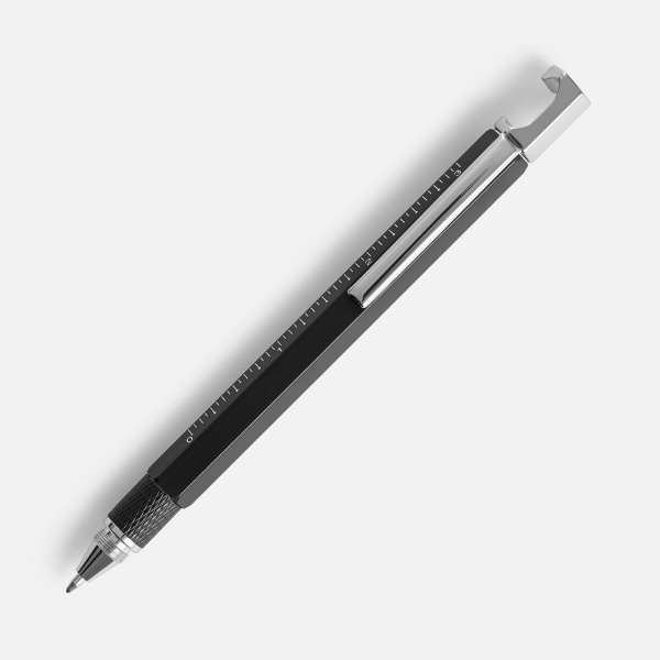 Ручка шариковая Numeric, мультиинструмент, черная, 14х1,1 см