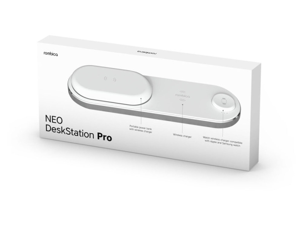 Набор из зарядной станции 4-в-1 и внешнего аккумулятора «NEO DeskStation Pro», 8000 мАч, Цвет белый