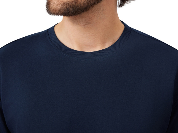 Футболка из френч терри «Warsaw», унисекс, Размер XS, Цвет темно-синий