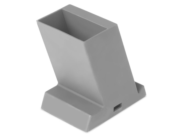 Настольное беспроводное зарядное устройство «Glow Box», Цвет серый