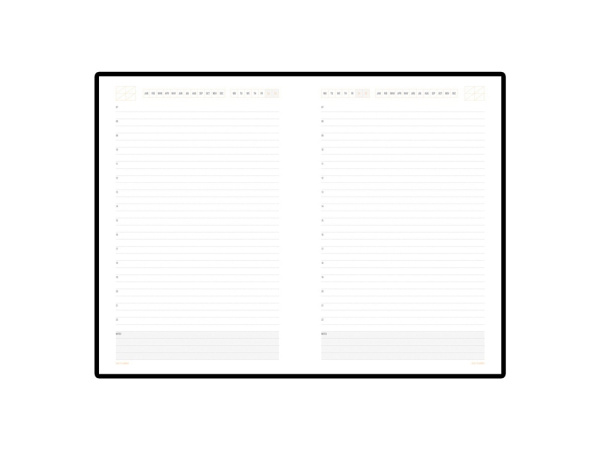 Ежедневник недатированный А5 «Mercury», Цвет оранжевый