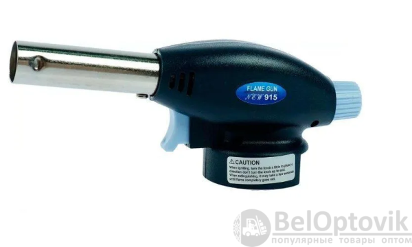Автоматическая газовая горелка-насадка с пьезоподжигом Flame Gun №915 продажа кратно коробке/100 шт