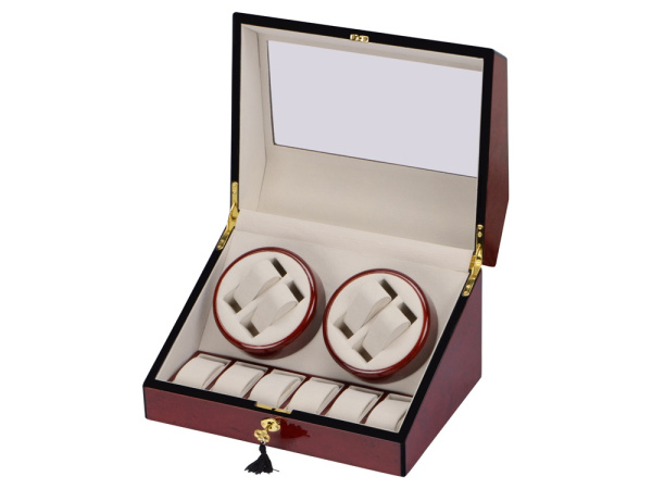 Шкатулка для часов с автоподзаводом «Цюрих», Цвет красное дерево