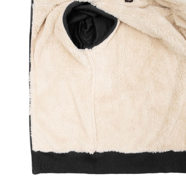 Толстовка унисекс на молнии Sherpa 280, черная, XXS–XXL
