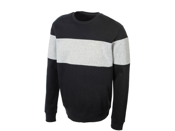 Свитшот блокинг «Edinburgh», мужской, Размер XL, Цвет черный/серый меланж