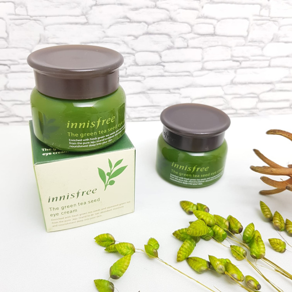 Увлажняющий крем для кожи вокруг глаз с экстрактом зелёного чая Innisfree Green Tea Seed Eye Cream 3