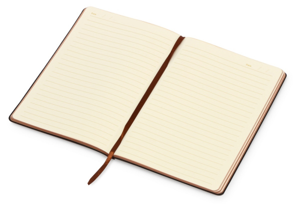 Блокнот А5 «Fabrizio», 80 листов, с цветным срезом, Цвет коричневый