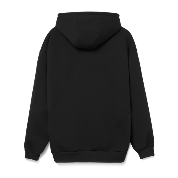 Худи унисекс оверсайз Full Swing, черное, XS–XXL