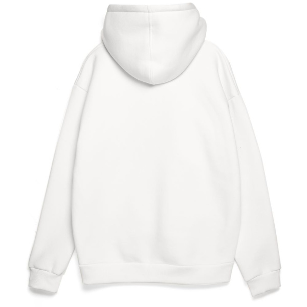 Толстовка унисекс оверсайз Zippy, белая, XS–XXL
