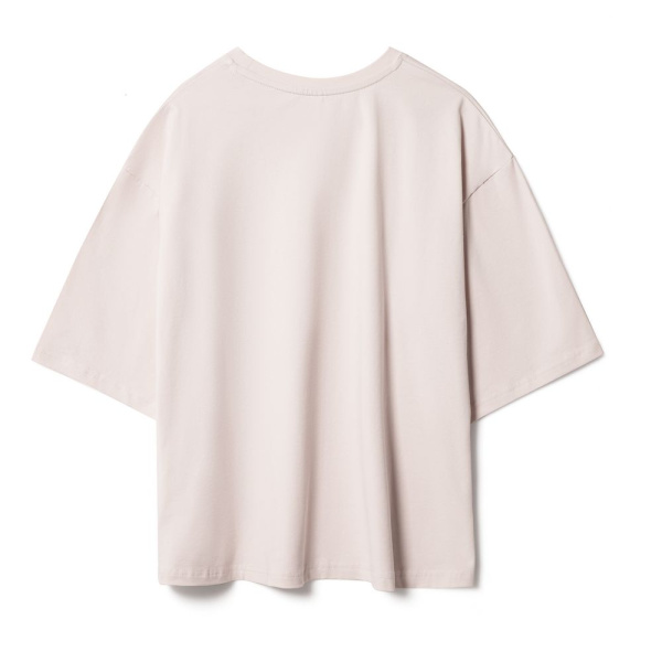 Футболка унисекс оверсайз Street Vibes, бежевая, XS–XXL