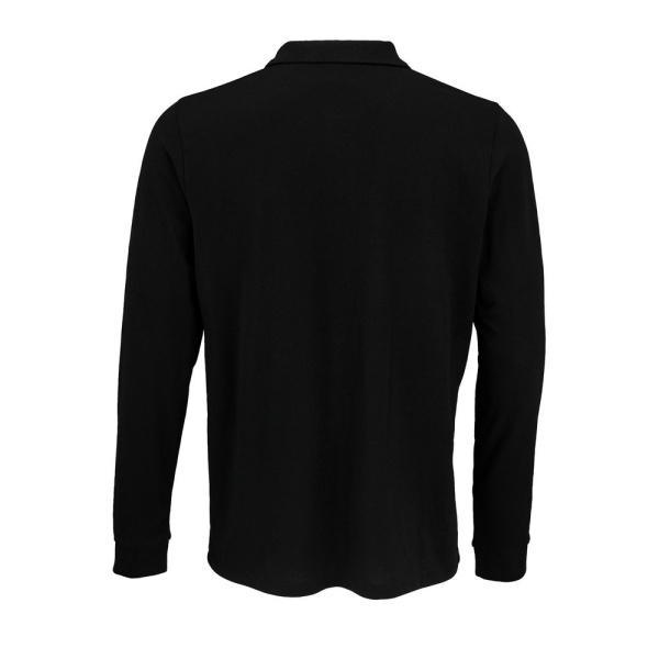 Рубашка поло с длинным рукавом Prime LSL, черная, XS–5XL