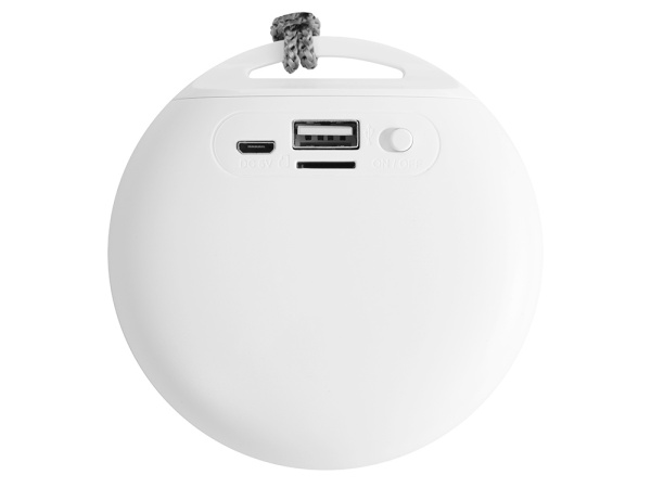 Портативная колонка «Tempo», Цвет белый/серый