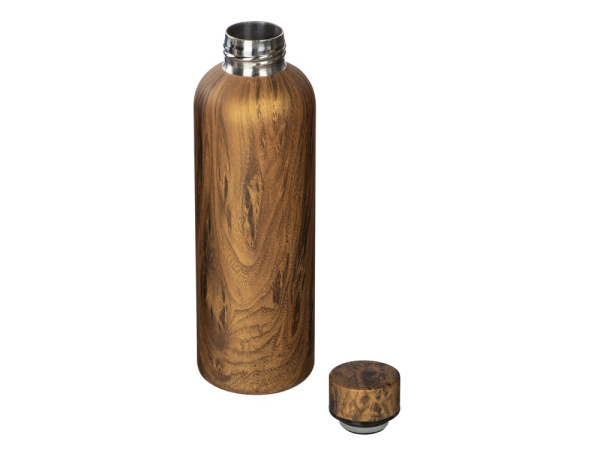 Вакуумная термобутылка «Britewood S3», 500 мл, крафтовый тубус, Цвет дерево