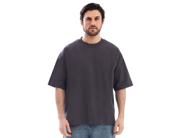 Футболка оверсайз «Beta.01» унисекс, Размер XL-2XL, Цвет темно-серый