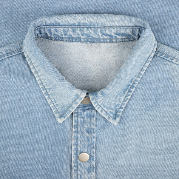 Куртка джинсовая O3, голубая, XS–4XL