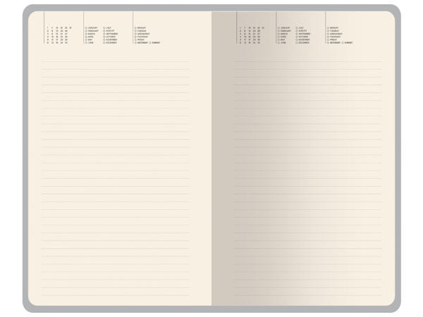 Ежедневник недатированный А5 «Valencia», Цвет красный