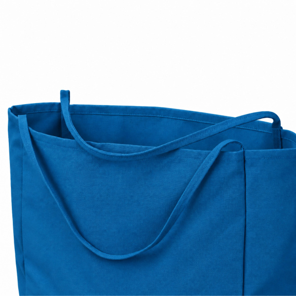 Шоппер-оверсайз «Grossbag» из переработанного хлопка, 340 г/м2, Цвет синий