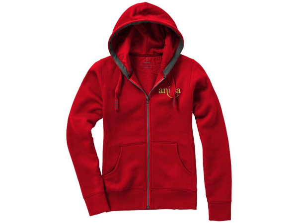 Толстовка «Arora» женская с капюшоном, Размер S, Цвет красный