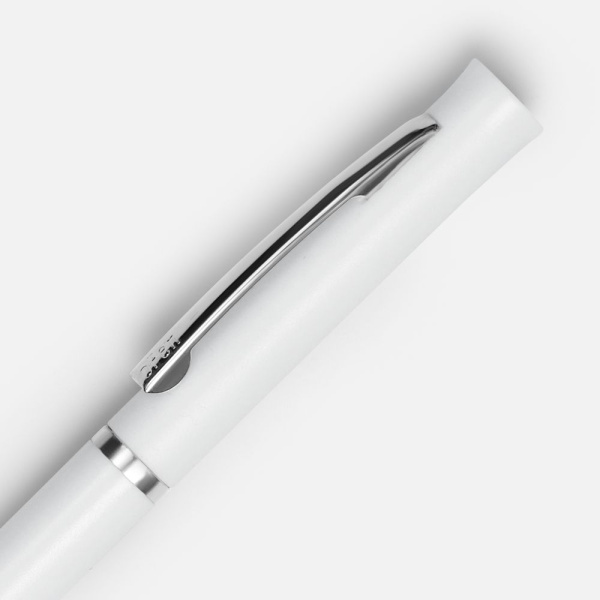 Ручка шариковая Euro Chrome, белая, 13,3x0,8 см