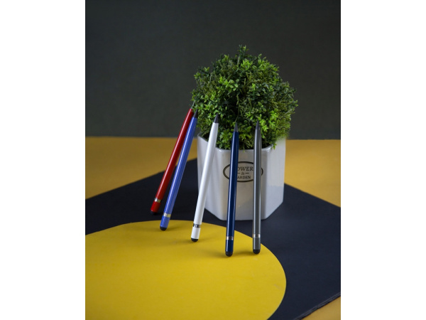 Вечный карандаш "Eternal" со стилусом и ластиком, Цвет серый