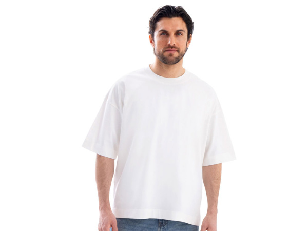 Футболка оверсайз «Beta.01» унисекс, Размер XL-2XL, Цвет молочный