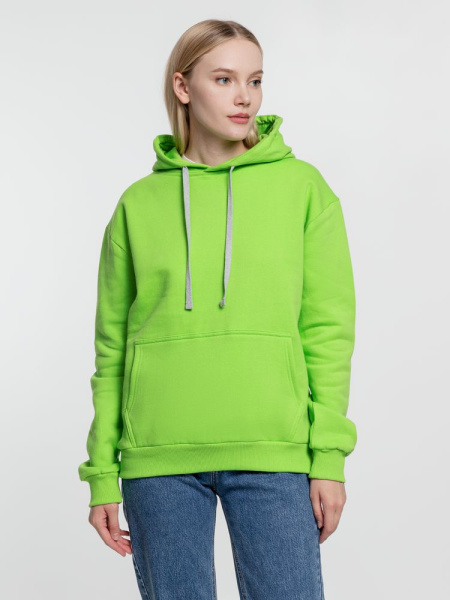 Толстовка с капюшоном Kirenga Heavy, зеленое яблоко, XS–4XL