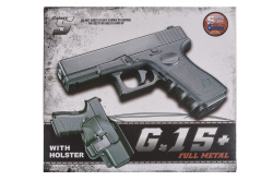 Модель пистолета G.15+ Glock 17 с кобурой (Galaxy)
