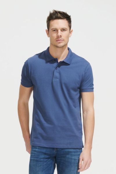 Рубашка поло мужская Perfect Men 180 ярко-синяя, S–3XL