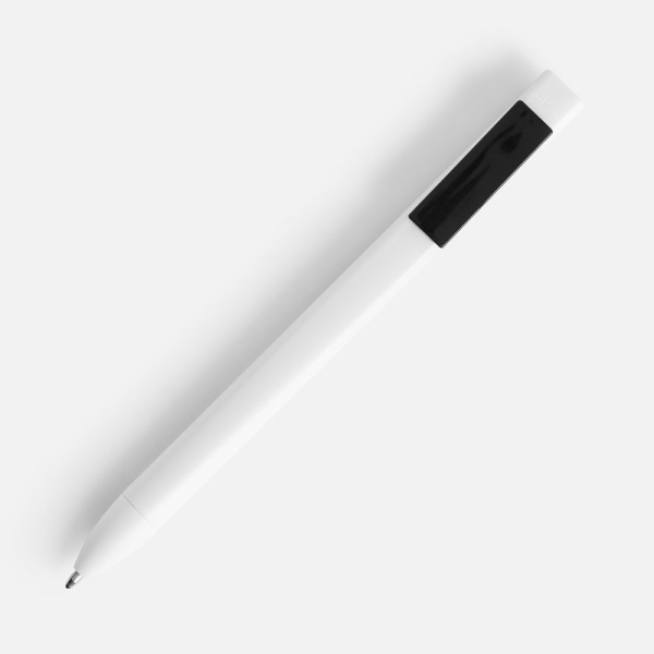 Ручка шариковая Swiper SQ, белая с черным, 14,5x1,1 см