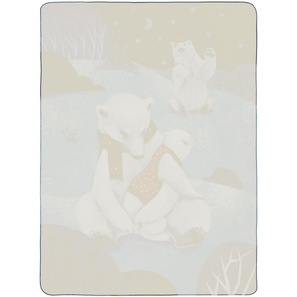 Флисовый плед Wintart Bear, 108х140 см