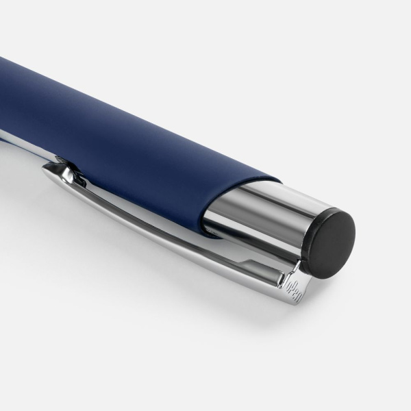 Ручка шариковая Keskus Soft Touch, темно-синяя, 13,7х0,8 см