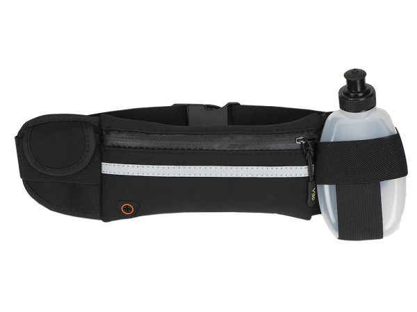 Спортивная сумка с бутылкой для бега «Marathon», Цвет черный