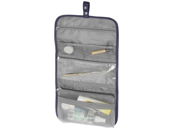 Несессер для путешествий со съемной косметичкой «Flat», Цвет темно-синий