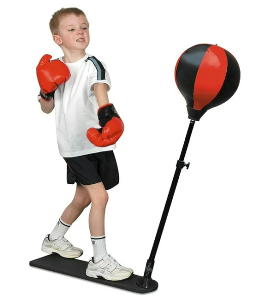 Детский боксерский набор Punching Ball Set / груша, боксерские перчатки и насос / боксерская груша