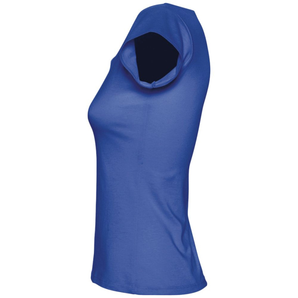 Футболка женская Melrose 150 с глубоким вырезом, ярко-синяя (royal), S–XL