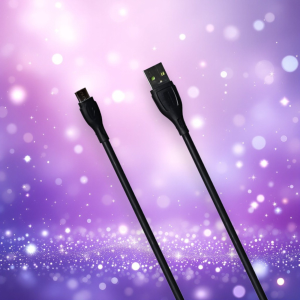 Кабель MRM MR98m USB Type-A - Micro, длина 1000мм, черный / Надежность и компактность для повседневного использования