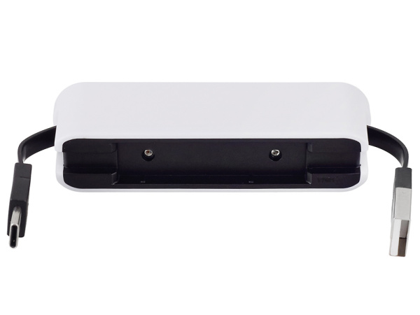 USB-хаб «Hubix» с коннектором 2-в-1 USB-C и USB-A, 2.0, Цвет белый