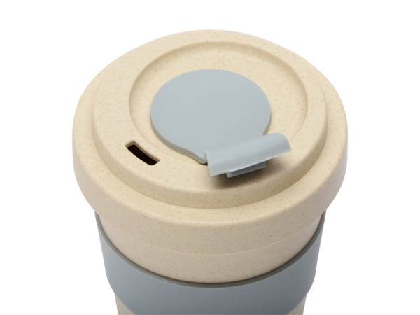 Стакан из пшеничного волокна «Flava», Цвет бежевый/серый