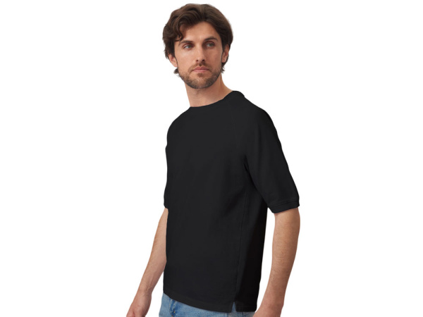 Футболка c рукавом реглан «Warsaw» унисекс, Размер S, Цвет черный