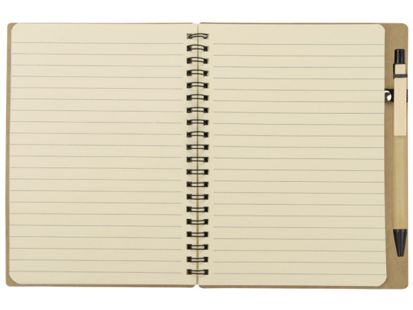 Блокнот «Дейзи» с ручкой, Цвет крафт/черный