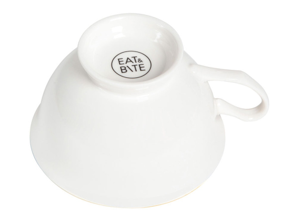 Чайная пара «Preston», Цвет белый, золотистый