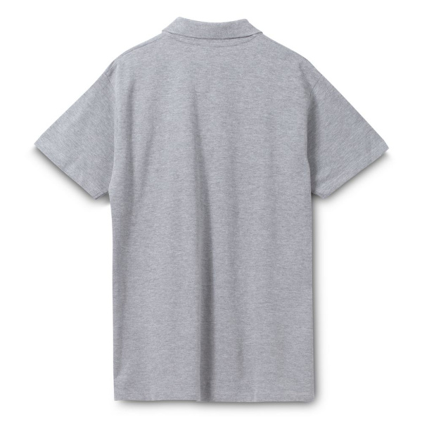 Рубашка поло мужская Spring 210, серый меланж, S–5XL