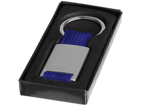 Брелок «Alvaro», Цвет серебристый/ярко-синий