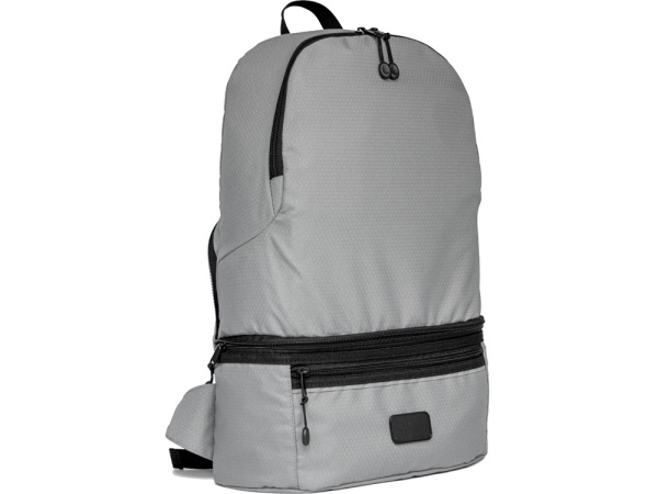 Рюкзак-трансформер 2-в-1 «Athletica» водостойкий с поясной сумкой из переработанного пластика , Цвет серый