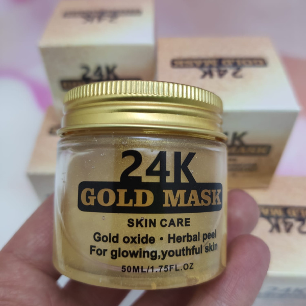 Анти возрастная золотая крем - маска для лица 24K Gold Mask, 50 ml (увлажнение, питание, снимает вос