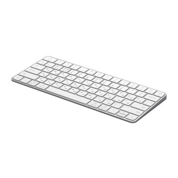 Беспроводная клавиатура Air Keyboard для MAC, Windows, 500 мАч, алюминий, Цвет белый