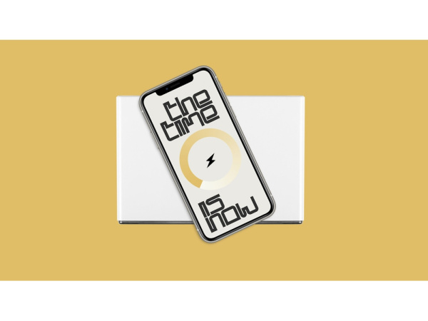 Часы с беспроводным зарядным устройством «Timebox 2», Цвет белый
