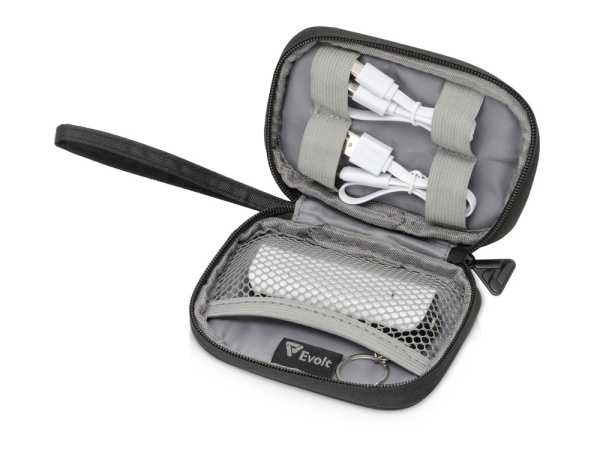 Подарочный набор с повербанком «Nathom», Цвет черный, белый