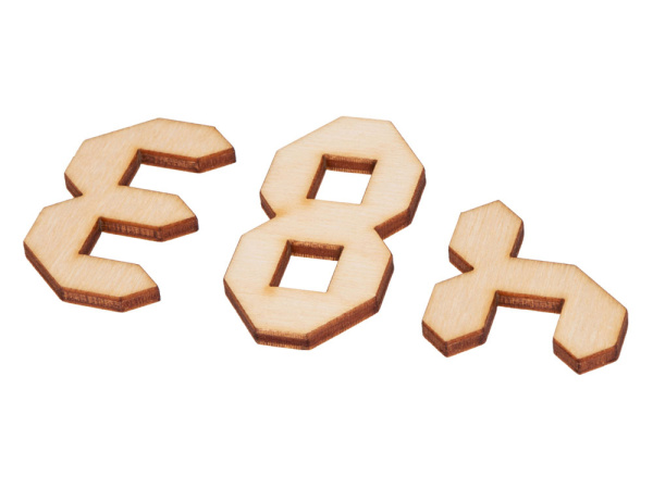 Деревянная головоломка «Цифры», Цвет натуральный